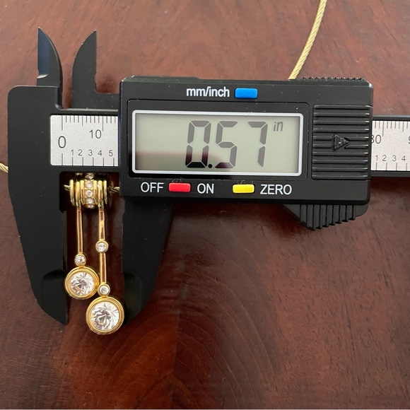 Vintage Nolan Miller Gold Tone & Crystal Statement Pendant Necklace; 16” - 18” - Picture 8 of 10